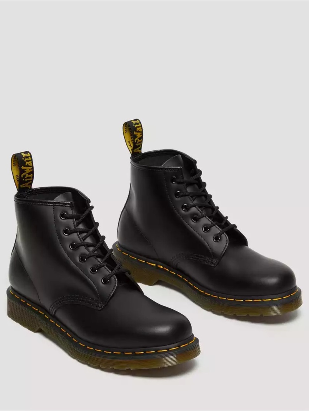 Dr. Martens Black Leather Lace-Up Boots